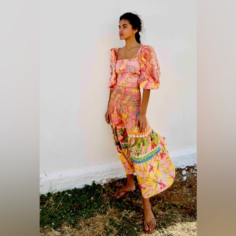 Farm Rio Mixed Print Banana’s Skirt